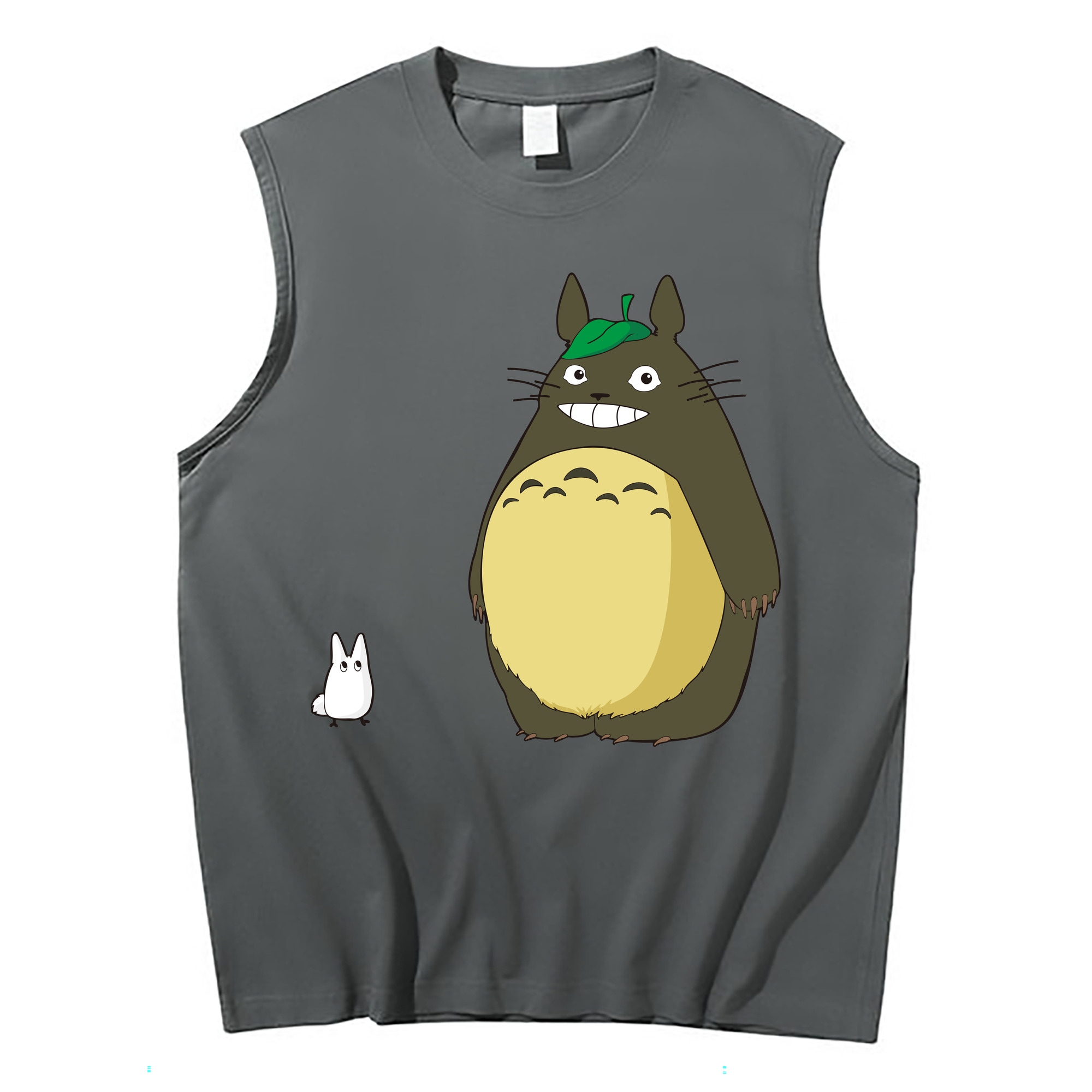 （画像用） となりのトトロ 草壁メイ 草壁サツキ My Neighbor Totoro Satsuki Kusakabe Mei Kusakabe コットン100％タンクトップ（フロントプリント）